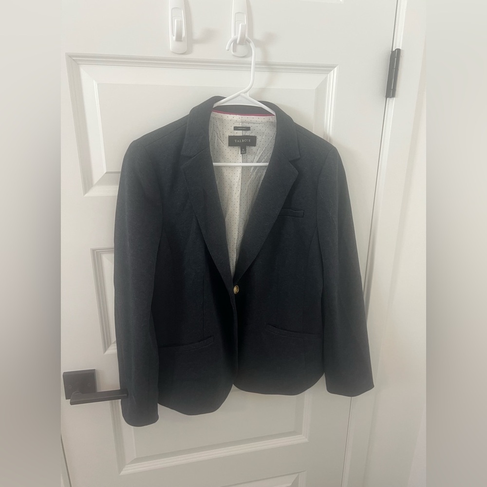 Talbots Aberdeen Navy Blazer with Gold Button